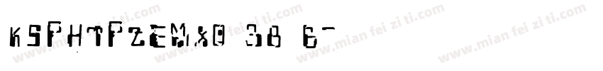 KSPHTPZEMX0 38 6字体转换
